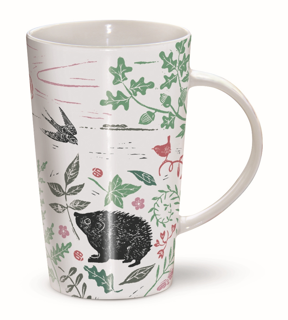 RSPB NATURES PRINT - RIVERBANK MUG - HEDGEHOG
