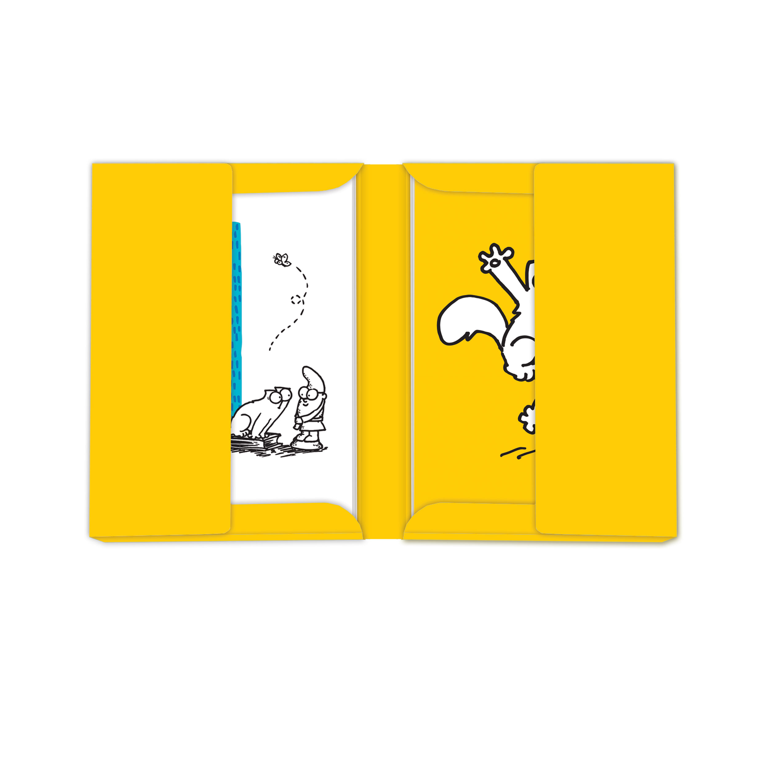 SIMONS CAT - NOTECARD PACK (12) (A6) - YEY/HI - 3