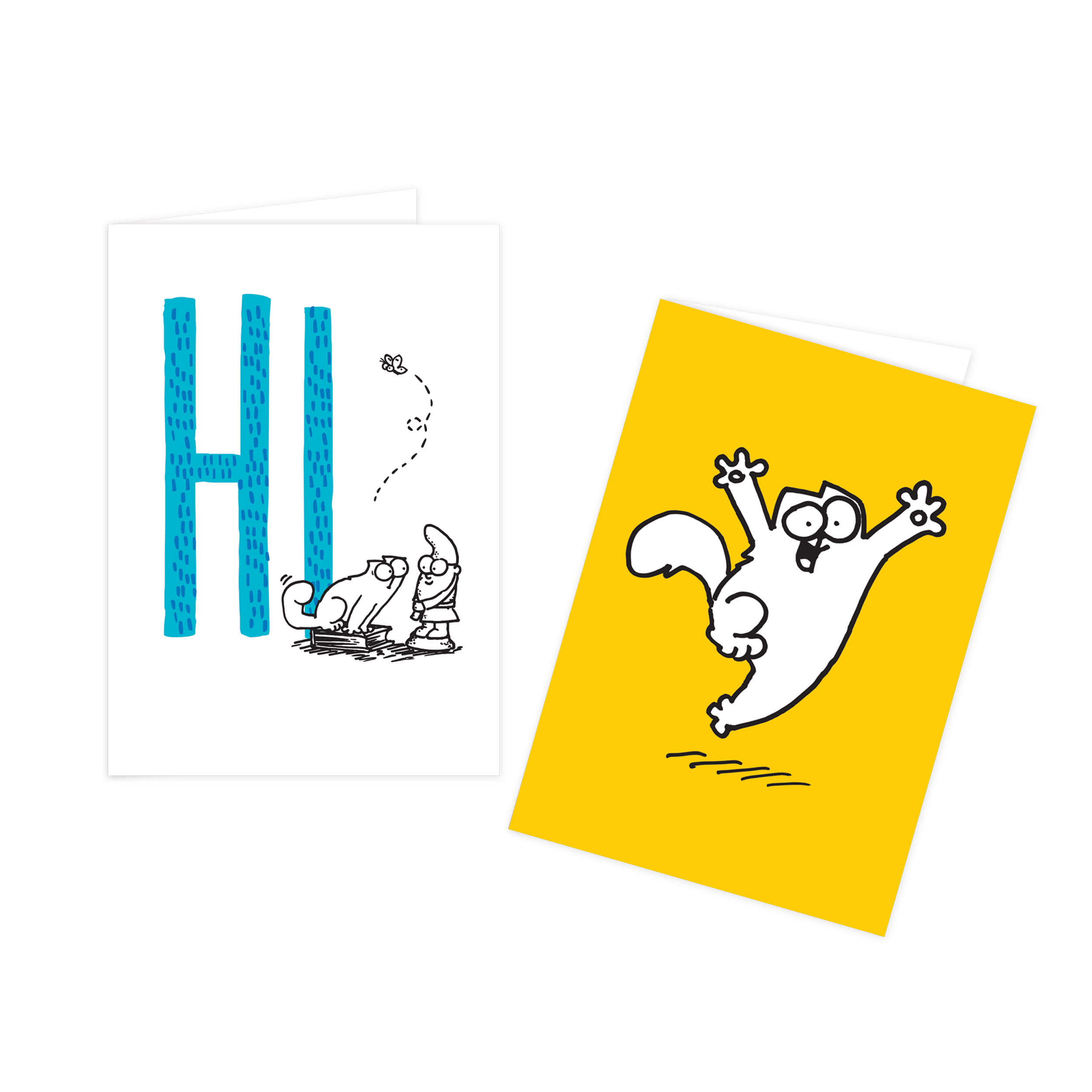 SIMONS CAT - NOTECARD PACK (12) (A6) - YEY/HI