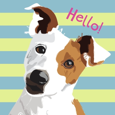 Kort Waggy tails - Blank insida