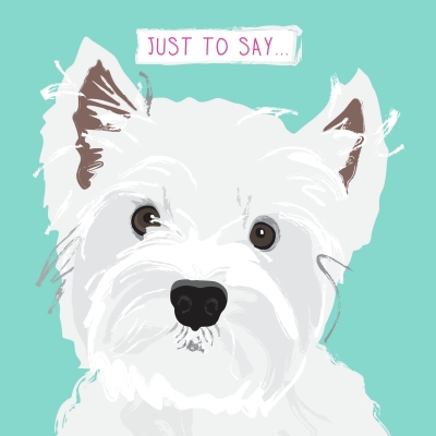 Kort Waggy tails - Blank insida