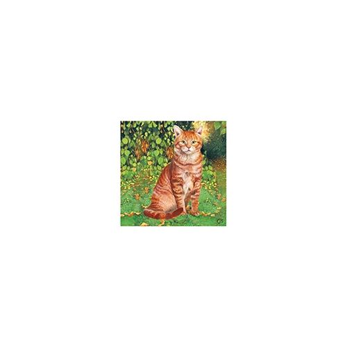 CATS BY CHRISSIE SNELLING CARD - IN THE GARDEN