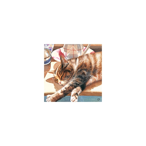 CATS BY CHRISSIE SNELLING CARD - AFTERNOON NAP
