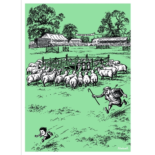 THELWELL BLANK CARD - SHEPHERD