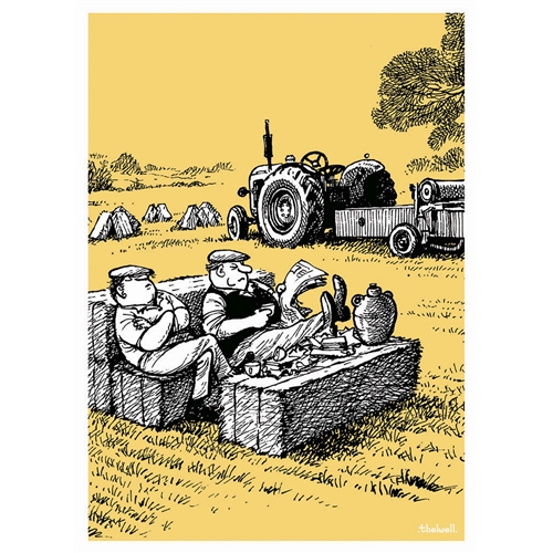 THELWELL BLANK CARD - TIME FOR TEA