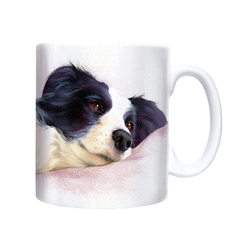 Mugg Chunky Watercolour Border Collie
