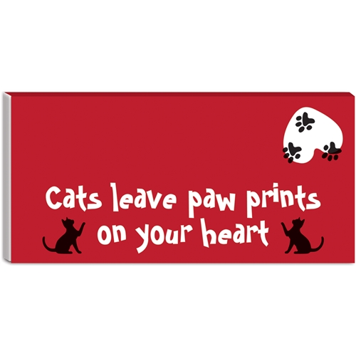 DESKTOP NOTEPAD - CATS LEAVE PAW PRINTS