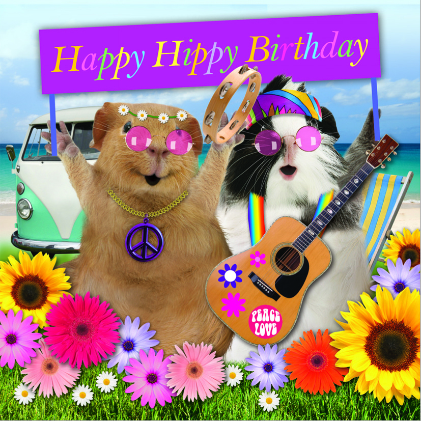 Kort Happy Hippies