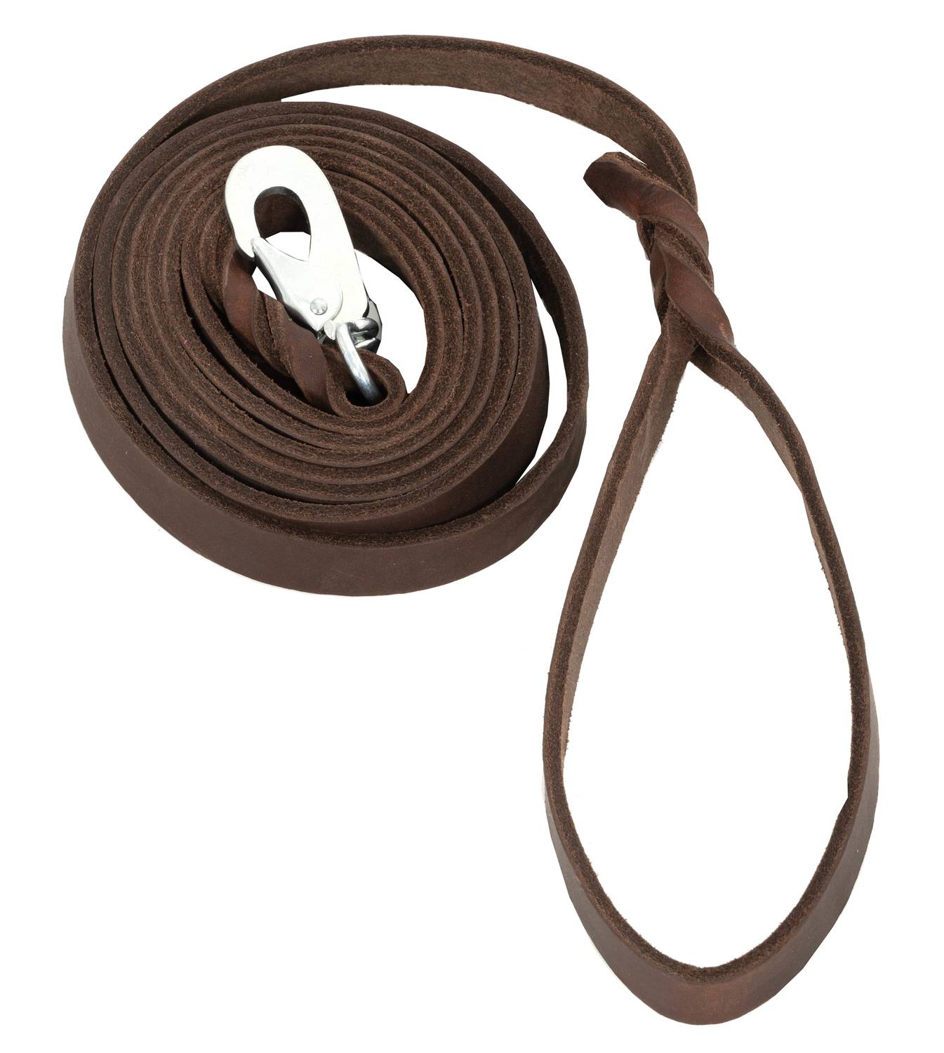 Koppel läder 10 mm - mörkbrun