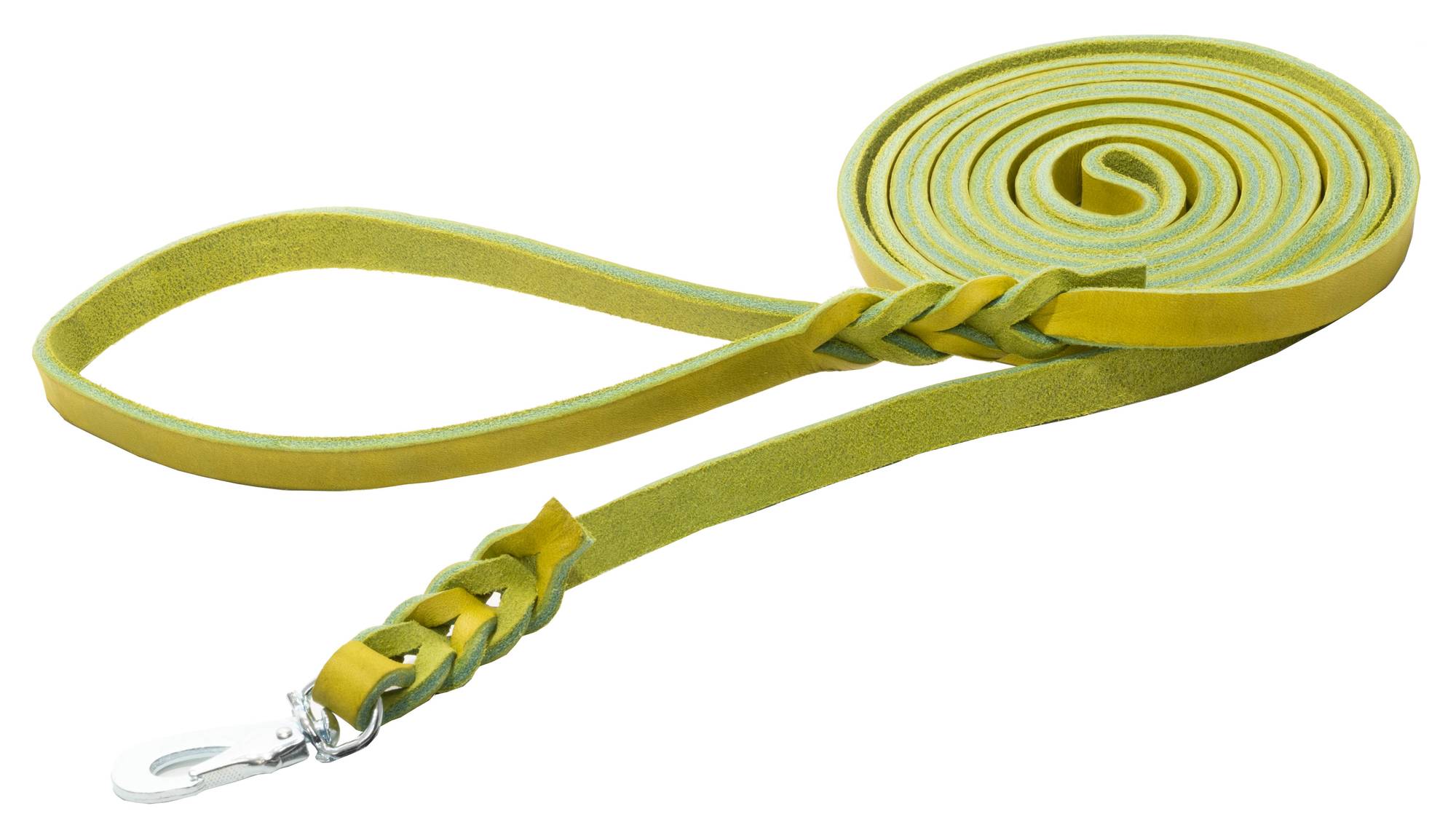 Koppel läder 16 mm - lime