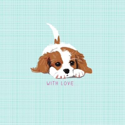Kort Waggy tails  - To You - Cavalier king charles