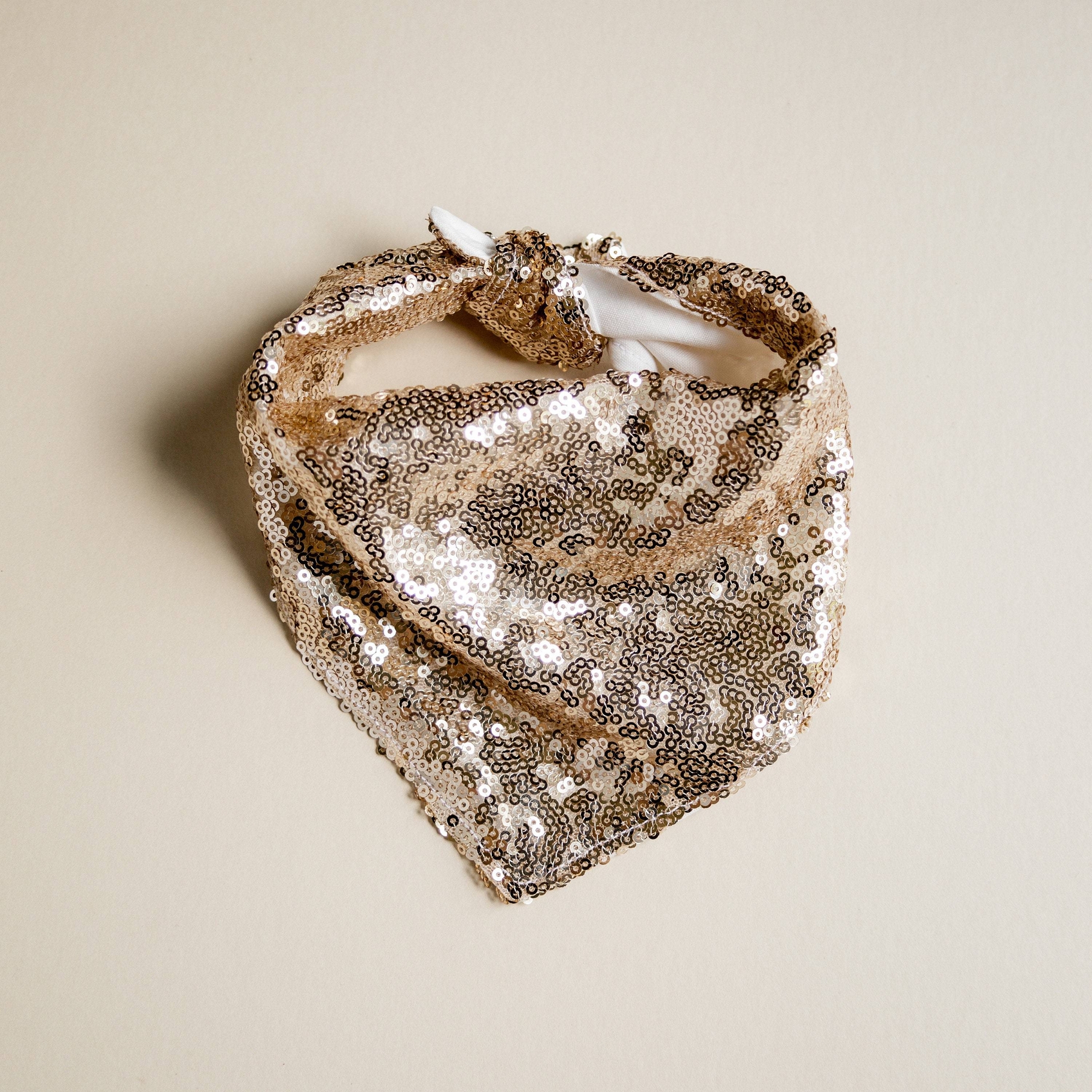 Bandana Paljetter guld