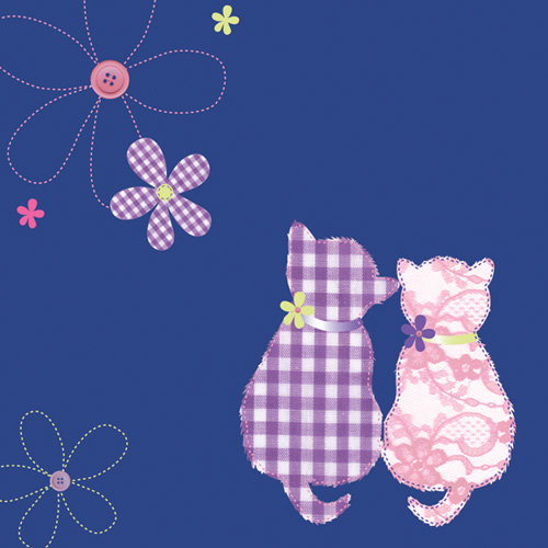 Kort Denim Cats