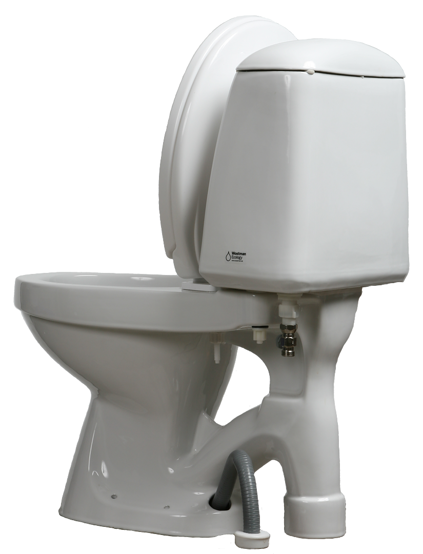 Wostman Ecoflush lowflush toilet with plunger Wastewater Center