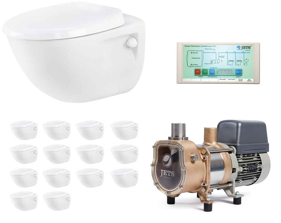 Jets vacuum and toilet system Wastewater Center