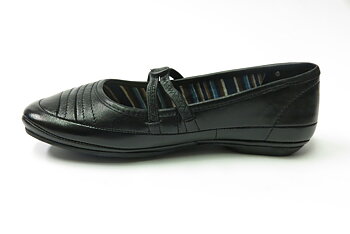 Park West ballerina i skinn 36-42
