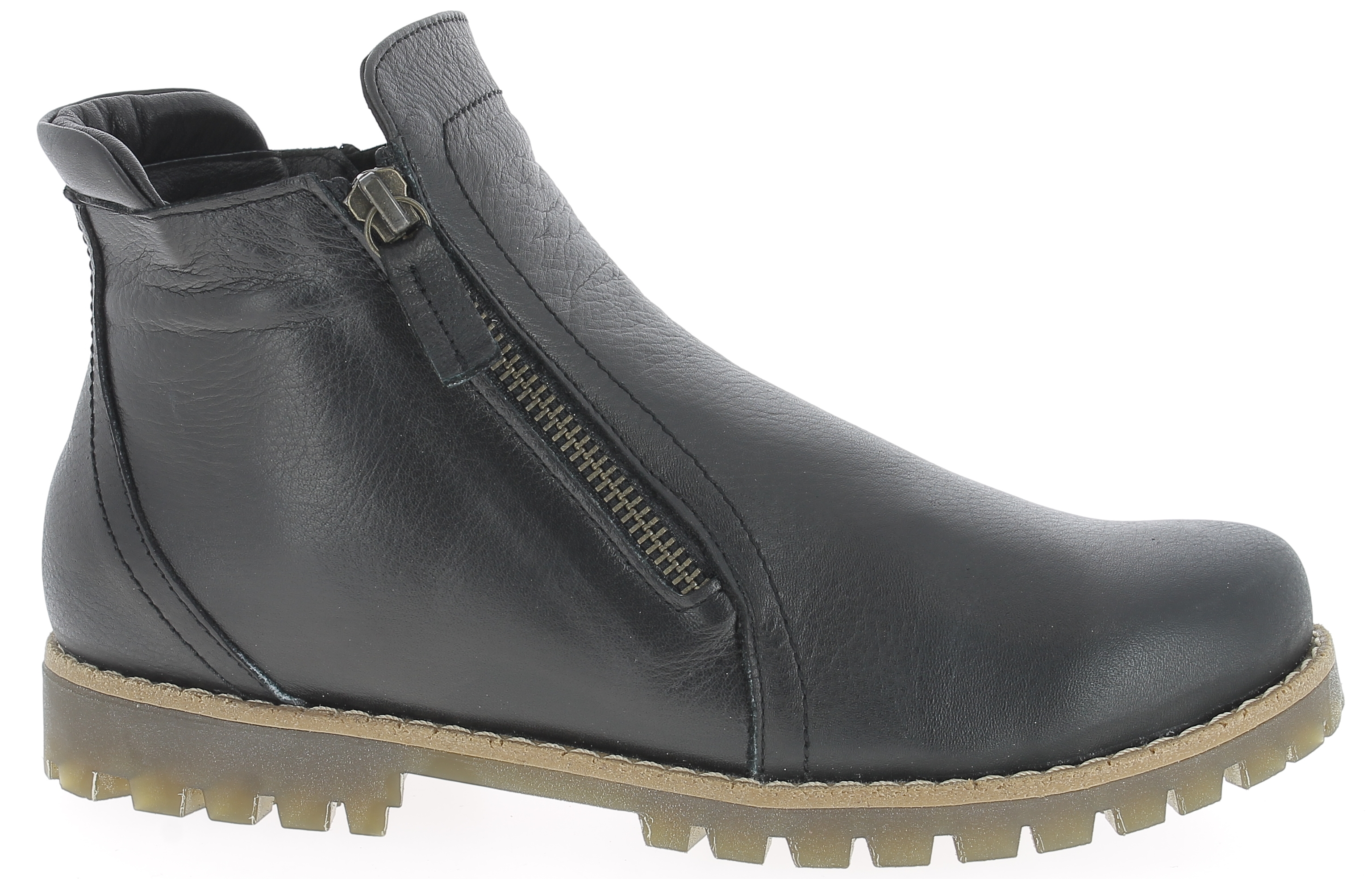 Charlotte of Sweden Zipperboot fleecefodrad Black