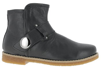 Charlotte of Sweden Zipper Boot Black