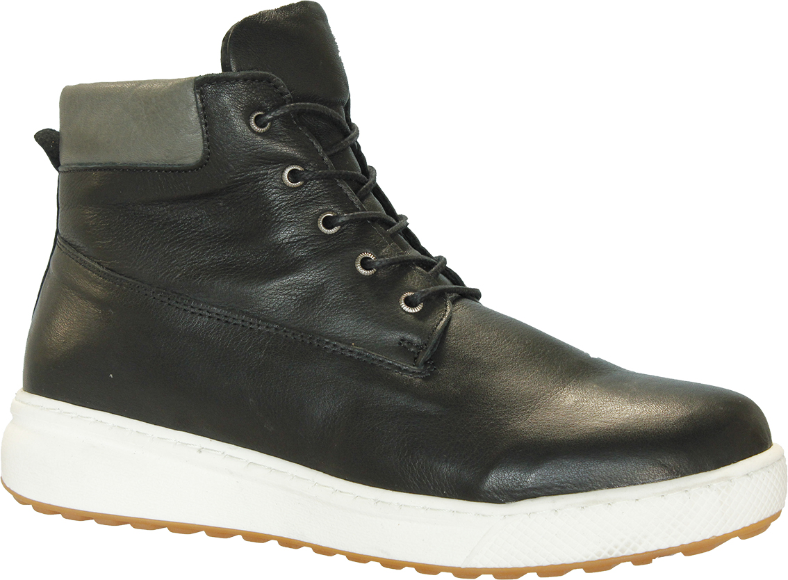 Charlotte of Sweden Zipper LaceBoot Black/Schiefer