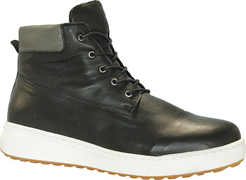 Charlotte of Sweden Zipper LaceBoot Black/Schiefer