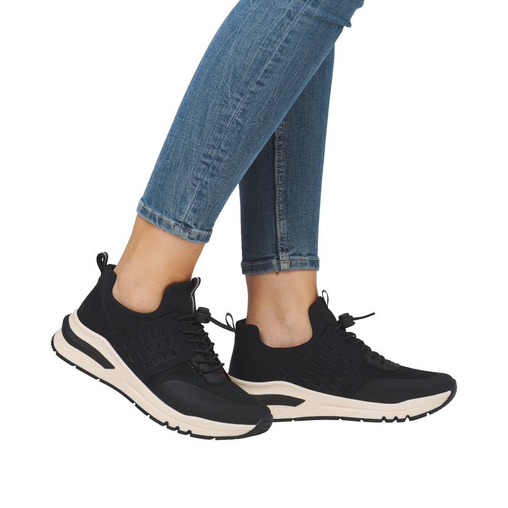 Rieker Damsneaker snabbsnörning Bordo - 9
