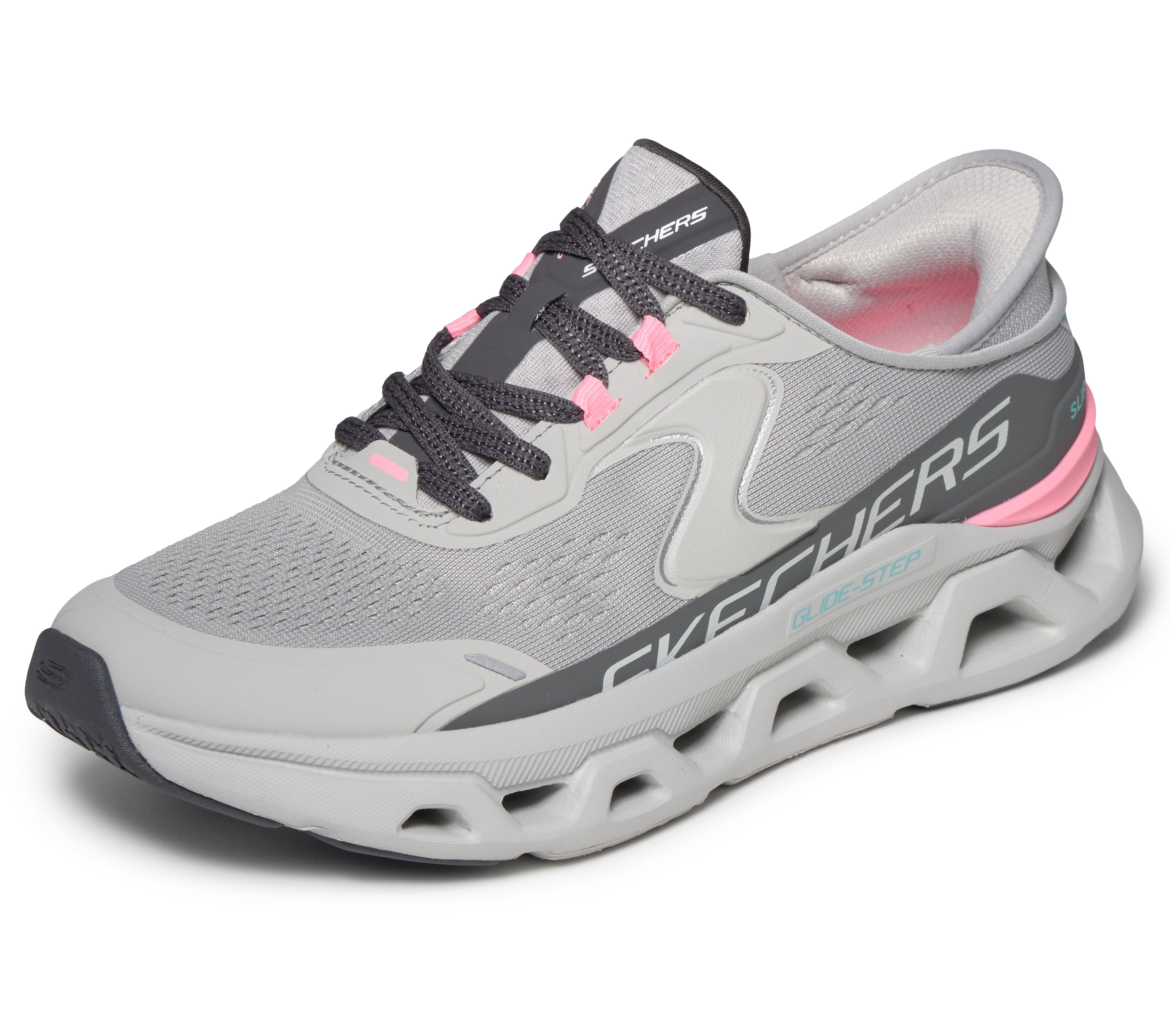 Skechers Slip-ins: Glide-Step Altus - Grey/Pink - 4