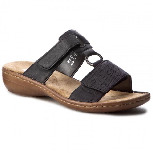 Rieker Slipin sandal Svart 36-42