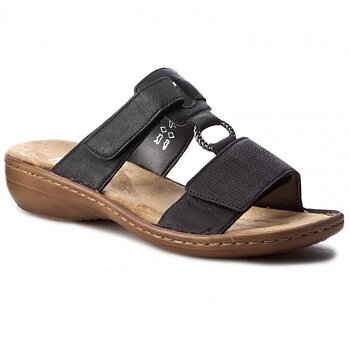 Rieker Slipin sandal Svart 36-42