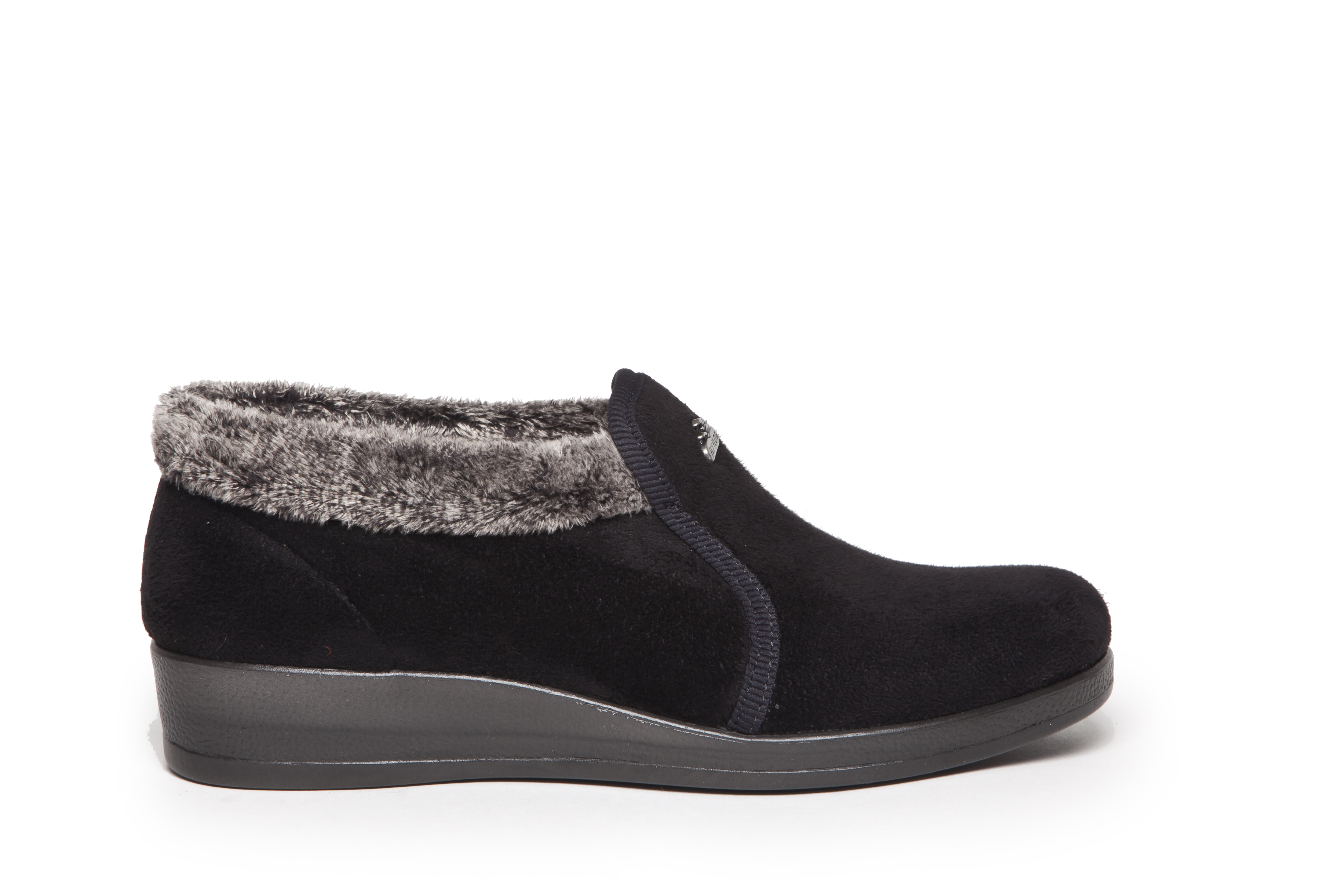 Fly Flot  varm damtoffel 36-42 svart