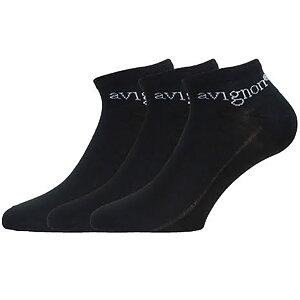 Avignon Sneaker Ull Låg Svart 3-Pack