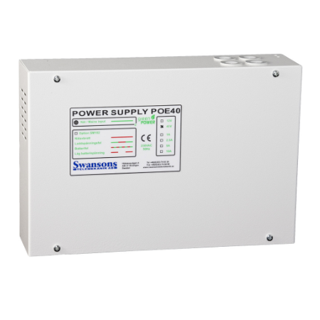 PoE switch 4 port batteribackup