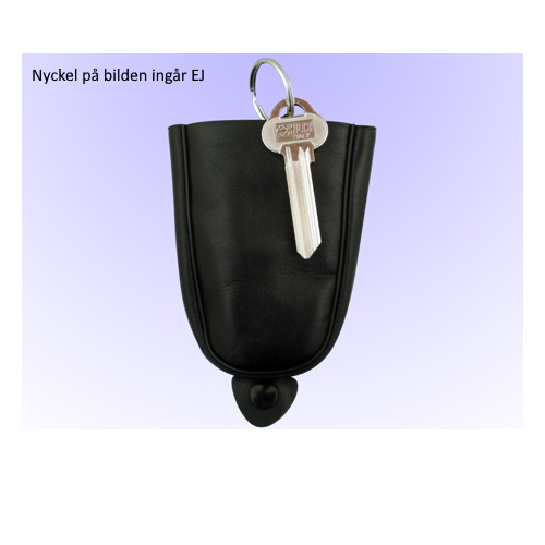Nyckelfodral svart skinn - 2