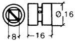Fix handtagskoppling 833/16 - 2