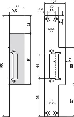 Robust monteringsstolpe S7 - 2