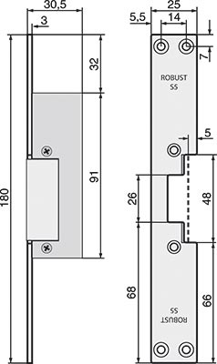 Robust monteringsstolpe S5 - 2