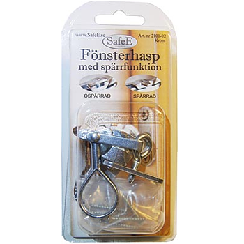 Fönsterhasp med spärr