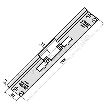 Step 40 Monteringsstolpe ST4002 vinklad