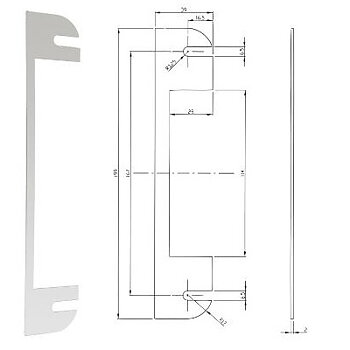 Doorman underläggsbleck 2mm 