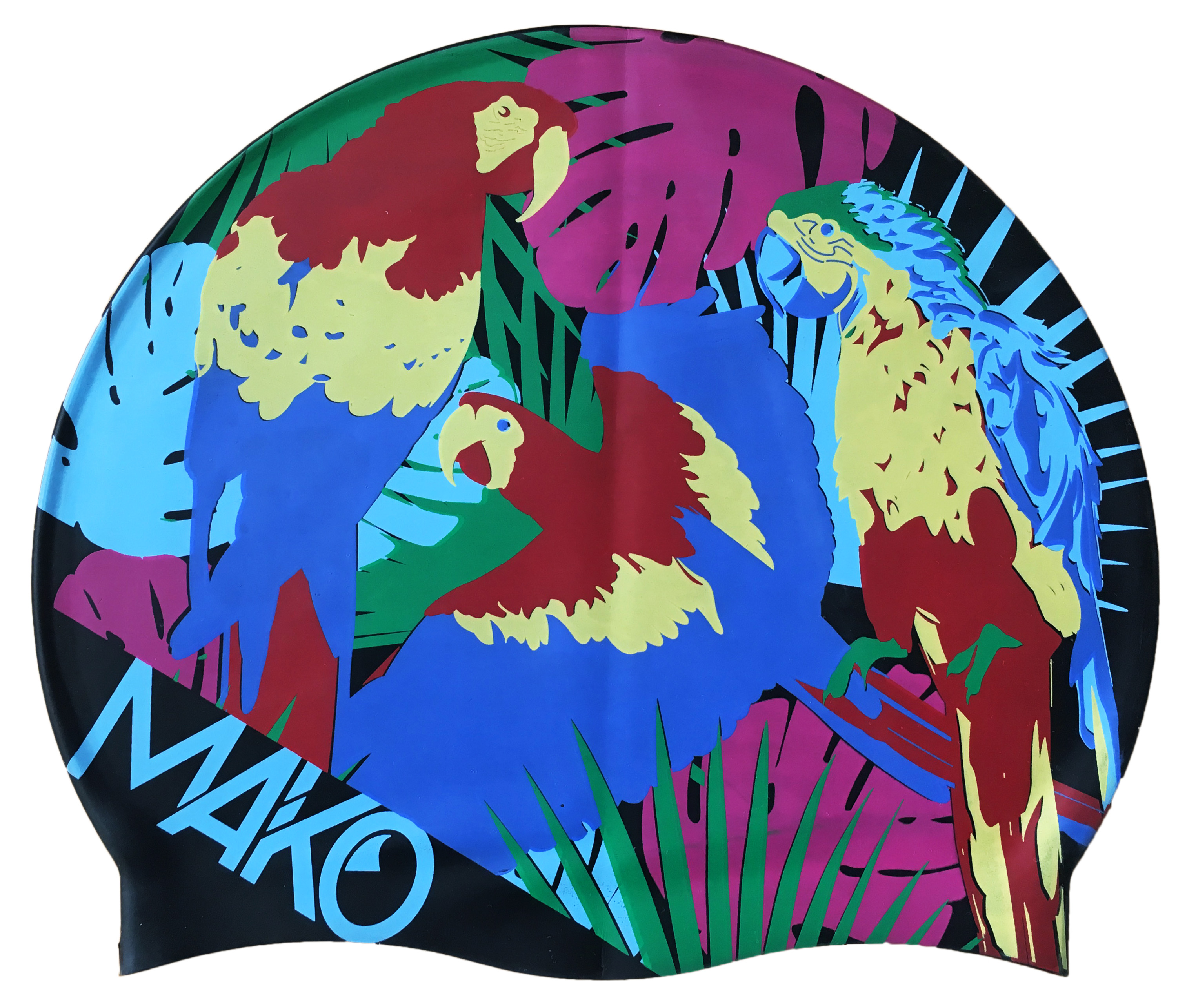 Mako Swim cap - Tropical - Wolff-Wear