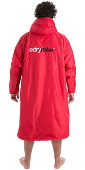 Dryrobe Advance Lång ärm - Röd/Grå