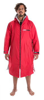 Dryrobe Advance Lång ärm - Röd/Grå