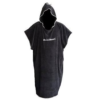 Poncho Towel 2023 De luxe Extra tjock och gosig - Wolffwear  - Svart/grå