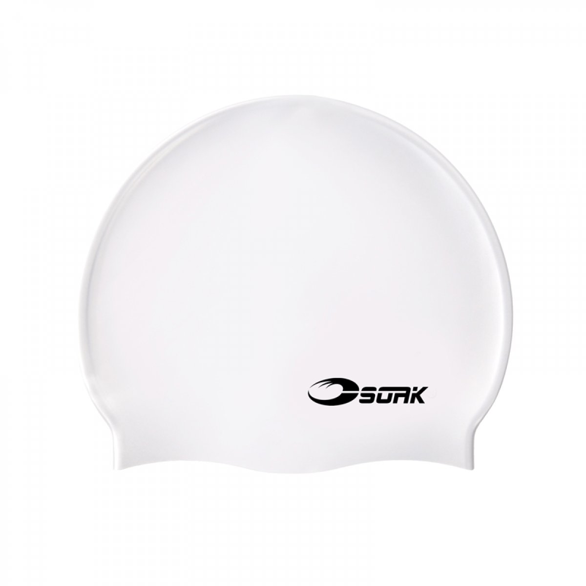 White Zoggs Adult Silicone Swimming Cap 