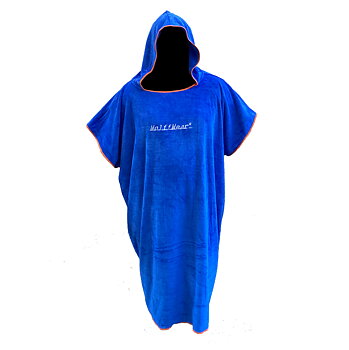 Poncho Towel 2023 De luxe Extra tjock och gosig - Wolffwear  - Blå/Orange