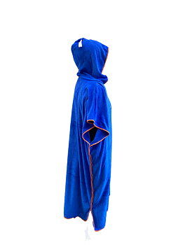 Poncho Towel 2023 De luxe Extra tjock och gosig - Wolffwear  - Blå/Orange