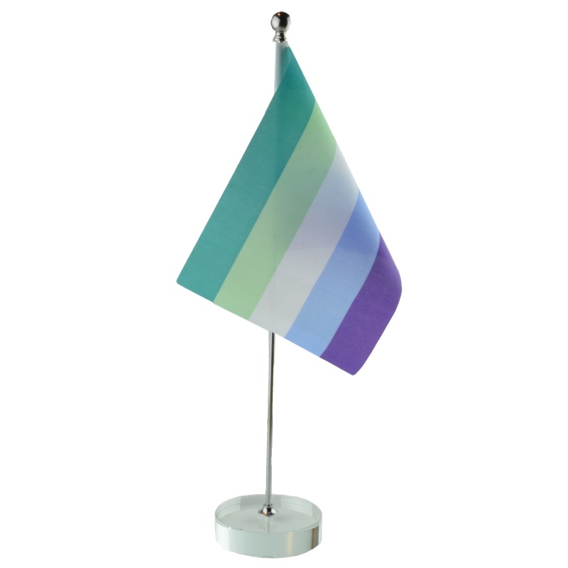 Tischfahne Kristallfuß mit RFSL-Logo - 7