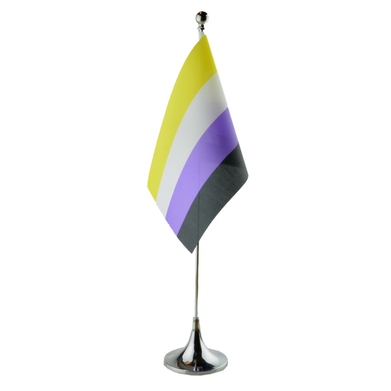 RFSL bordsflagga med kromfot - 10