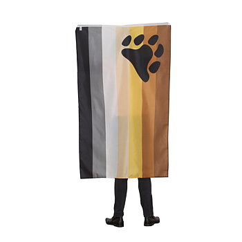Björn Flagge aus Stoff 90 x 150 cm mit D-Schlaufe