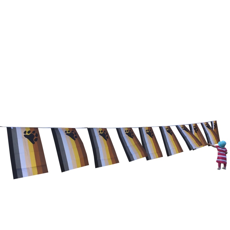 Bear flag bunting -betwwen size (7m) - 2