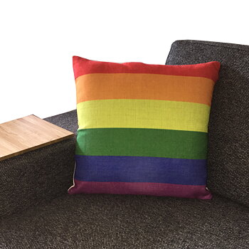 Rainbow cushion cover